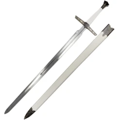 47.5" White Fantasy Sword Witcher Killer Blade Movie Replica -SHURIKEN Sales Store FL209106 1