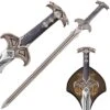 Fantasy Movie Replica Sword Stainless Steel Blade With Wooden Display Plaque -SHURIKEN Sales Store FL21967