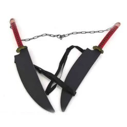 Set Of 2 34" Tengen Uzui's Dual Nichirin Swords With Shoulder Strap -SHURIKEN Sales Store FL22902 2