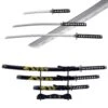 3pc Dragon Japanese Katana Samurai Sword Set Carbon Steel Blade Bushido Stand -SHURIKEN Sales Store FL22928 5 1