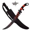 Fantasy Master 25 Inch Short Sword Black Blade With Red Stripes -SHURIKEN Sales Store FM675R