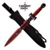 Fantasy Master 27 Inch Short Sword With Red Skull Handle -SHURIKEN Sales Store FM681RD