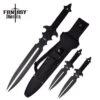 Fantasy Master Dual Blade Fantasy Sword With 2 Throwing Knives -SHURIKEN Sales Store FM682