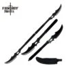 Combat Naginata Double Bladed Fighting Stick Sword -SHURIKEN Sales Store FMT054BK