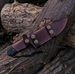 9.5" Hand Forged Steel Custom Handmade Tactical Hunting Gut Hook Knife -SHURIKEN Sales Store FRG42 4