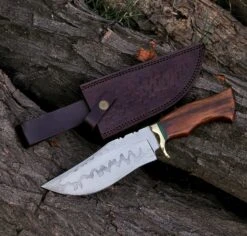 12.4" Hand Forged Custom Handmade Fixed Blade Bowie Knife