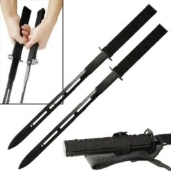 2 Pc Magnetic Twin Ninja Fighting Sword Set