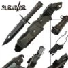 M9 Bayonet Handle Military Commander Survival Knife W/ Hard Sheath 1 M9 Bayonet Handle Military Commander Survival Knife W/ Hard Sheath -SHURIKEN Sales Store HK56142B