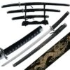 3 PCS Black Dragon Samurai Sword Set With Stand 1 3 PCS Black Dragon Samurai Sword Set With Stand -SHURIKEN Sales Store JL021BDE4.1