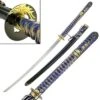 Blue And Gold Samurai Katana Sword W/ Tanto 2 Blue And Gold Samurai Katana Sword W/ Tanto -SHURIKEN Sales Store JS647BL
