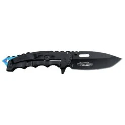 USMC Tactical Spring Assist Knife Black Blue Marines Pocket Knife -SHURIKEN Sales Store M A1066BBK 3
