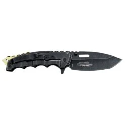 USMC Tactical Spring Assist Knife Stonewash Gold Marines Pocket Knife -SHURIKEN Sales Store M A1066GSW 3