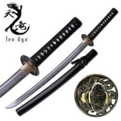 31.5 Inch Overall Handmade Damascus Steel Samurai Katana Sword