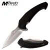 Mtech USA 8 Inch Manual Pocket Knife Black Aluminum Handle