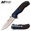 Mtech 4.75'' Tinite Coated Black & Blue Manual Folding Knife 2 Mtech 4.75'' Tinite Coated Black & Blue Manual Folding Knife -SHURIKEN Sales Store MT 1066BL