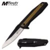 Mtech 8 Inch Two Tone Manual Folding Pocket Knife Black Tan Handle -SHURIKEN Sales Store MT 1081TN