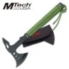 Zombie Killer Tactical Throwing Axe Hatchet Green Cord Wrapped Handle