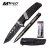 MTech 8.25" Black Folding Pocket Knife With Tactical Pen 1 MTech 8.25" Black Folding Pocket Knife With Tactical Pen -SHURIKEN Sales Store MTPR011