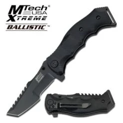 MTech Xtreme USA Spring Assisted Knife 5 Inches With Black Handle