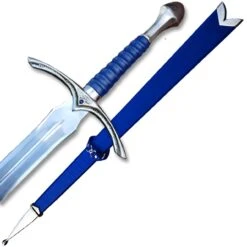 Fantasy Glamdring Replica Sword With Blue Leather Wood Scabbard -SHURIKEN Sales Store PK1045 Glamdring Sword 3