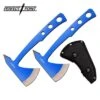 Perfect Point 9.5 Inch Overall Throwing Axe Tomahawk Blue 2 Pieces -SHURIKEN Sales Store PP 107BL 2