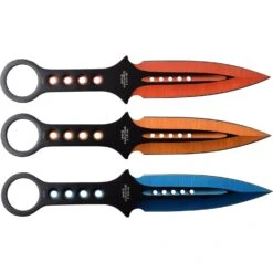 The Punisher Throwing Knives 3 Piece Set With Nylon Sheath -SHURIKEN Sales Store PP 123 3 back