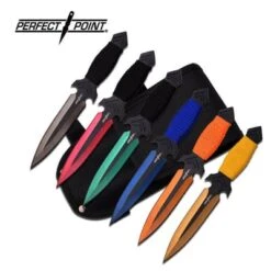 Perfect Point 6.5 Inches 6pc Thrower Assorted Color With Steel Handle