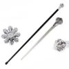 Silver Crown Knob Walking Cane Sword -SHURIKEN Sales Store SH SI17431 1