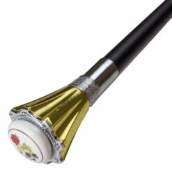 Famille Rose Golden Vase Handle Walking Cane Sword -SHURIKEN Sales Store SI18408G 2