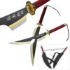Set Of 2 34" Tengen Uzui's Dual Nichirin Swords With Shoulder Strap -SHURIKEN Sales Store SI20922