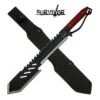 25.5" Full Tang Outdoor Machete Knife Pakkawood Handle 1 25.5" Full Tang Outdoor Machete Knife Pakkawood Handle -SHURIKEN Sales Store SVMHT004BK