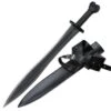32 Inch Overall Zinc Alloy Fantasy Sword With Black Carbon Steel Blade -SHURIKEN Sales Store SW1270