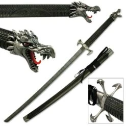Dragon Claw Samurai Katana Sword - Black Version