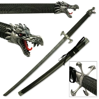 Dragon Claw Samurai Katana Sword - Black Version 3 Dragon Claw Samurai Katana Sword - Black Version