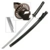 Samurai Katana With Spoke Guard - Black -SHURIKEN Sales Store SW68B