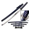 3 Pcs Dragon Samurai Katana Sword Set - Blue And Black -SHURIKEN Sales Store SW68LBL4