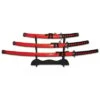 Samurai Sword Set With Spoke Tsuba - Red -SHURIKEN Sales Store SW68R4.1