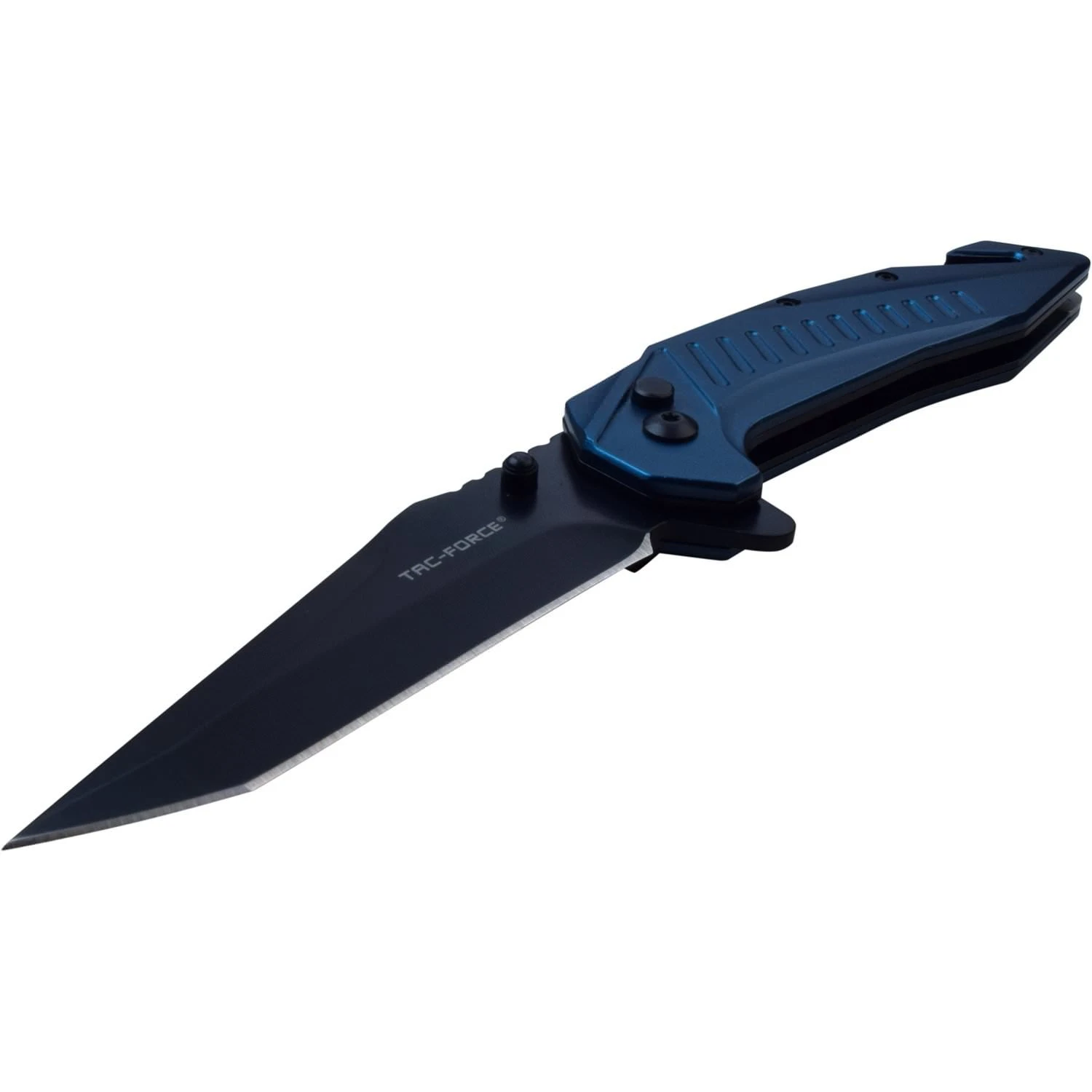 Tac Force Tactical Knife Tanto Blade Spring Assisted Blue 4 Tac Force Tactical Knife Tanto Blade Spring Assisted Blue - Image 2