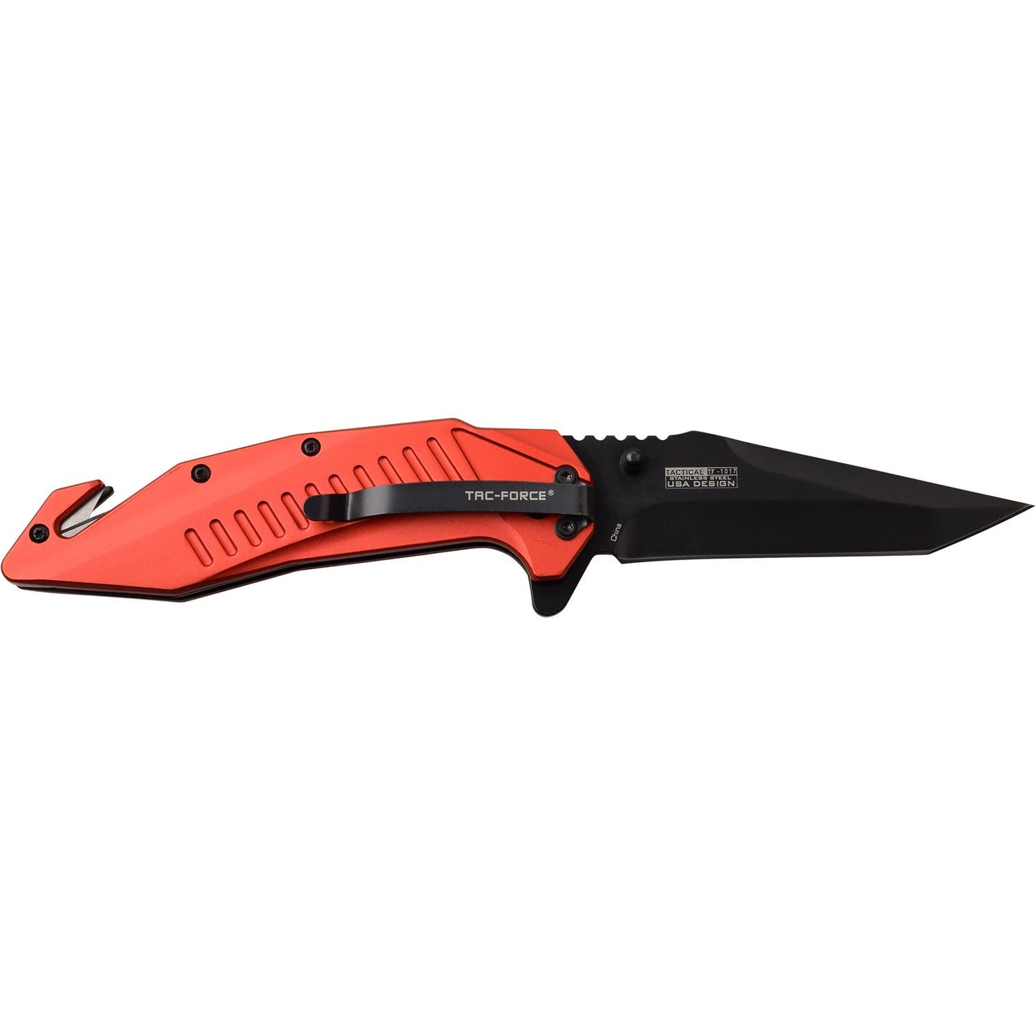 Tac Force Tactical Knife Tanto Blade Spring Assisted Red 5 Tac Force Tactical Knife Tanto Blade Spring Assisted Red - Image 3