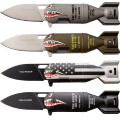 WW2 Bomber Design Spring Assisted Knife | 16 Pocket Knives In POP Box 9 WW2 Bomber Design Spring Assisted Knife | 16 Pocket Knives In POP Box -SHURIKEN Sales Store TF 1039POP 3
