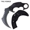 Tac Force Karambit Knife Black Handle Fixed Blade Knife -SHURIKEN Sales Store TF FIX016BK