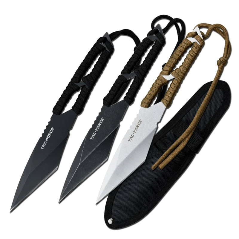 Tac Force 7.75 Inch Throwing Knives 3 Piece Set 3 Tac Force 7.75 Inch Throwing Knives 3 Piece Set