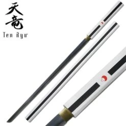 Tenryu HandForged Samurai Sword 40 Inches Overall With Ninja Symbol Handle