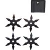 4 Pc Set Ninja Six Point Sure Stick Throwing Stars Shuriken Knife Blade -SHURIKEN Sales Store TS 16 4M
