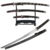 Black With Gold Splash Japanese Katana Sword Set -SHURIKEN Sales Store YK58B4.1