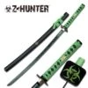 Z Hunter Samurai Sword 41 Inches With Green Cord Wrapped Handle -SHURIKEN Sales Store ZB026