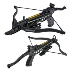 80lb Self Cocking Pistol CrossBow With Forearm Grip Black -SHURIKEN Sales Store crossbow MK TCS1 BK 3