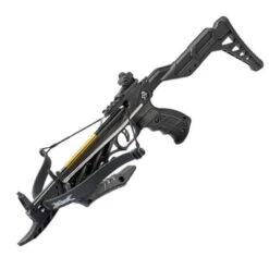 80lb Self Cocking Pistol GRIP Black CrossBow With Adjustable Stock