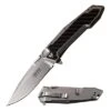 Elite Tactical 8.35 Inch Folding Pocket Knife Black Silver Stonewash -SHURIKEN Sales Store et 1018sw